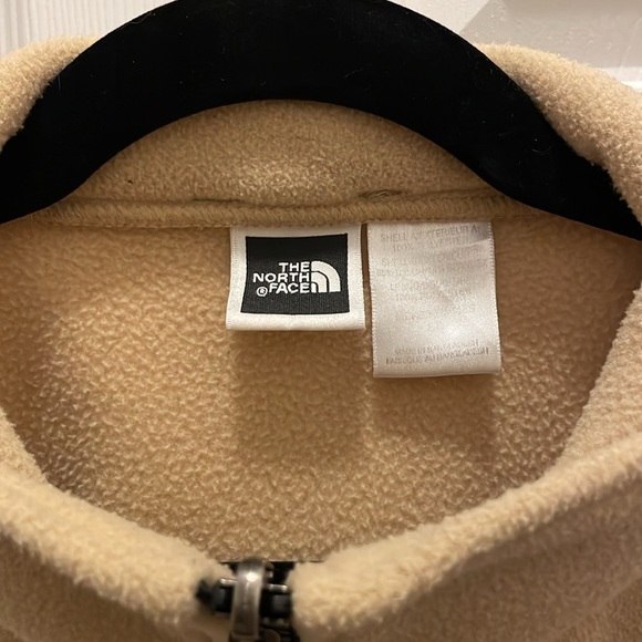 Tan The North Face fleece zip up - Picture 2 of 8